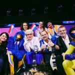 Joost Klein and the Dutch delegation during the Second Semi-Final of the Eurovision Song Contest at the Malmö Arena. 9 May 2024