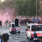 FC Utrecht fans riot and assault police after their club was knocked out of European football qualifiers by Go Ahead Eagles. 26 May 2024 