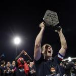 Freek Heerkens of Willem II celebrates promotion to the Eredivisie after the KKD match between FC Dordrecht and Willem II at the M-Scores stadium on May 3, 2024 in Dordrecht, the Netherlands.