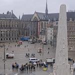 Preparations get underway at Dam Square where the national Remembrance Day ceremony will be held. 3 May 2024