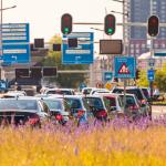 Rush hour traffic in Amsterdam