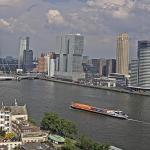 Dark clouds approach Rotterdam at the end of the afternoon. 13 May 2024