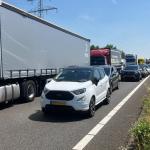 Traffic backed up after two people were killed in a crash between a car and truck on the A73 in Nijmegen. 26 June 2024