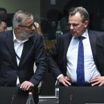 Outgoing Minister Mark Harbers of Infrastructure and Water Management (right) at the European Council vote on the Nature Restoration Law, 17 June 2024