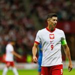 Robert Lewandowski during Friendly game between national teams of Poland and Ukraine at PGE Narodowy, Warsaw, Poland.