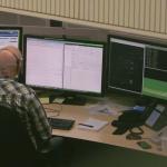 Inside the OCCR railroad control center in Utrecht. February 2016