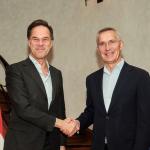 Mark Rutte with former NATO Secretary General Jens Stoltenberg.