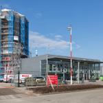 Lelystad, The Netherlands - February 02, 2018: Control tower Lelystad Airport.