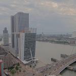 Dark clouds begin to form over Rotterdam during a Code Orange storm warning. 9 July 2024