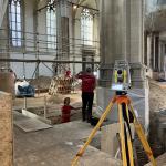 Archeologists working in the Nieuwe Kerk in Amsterdam, August 29, 2024.