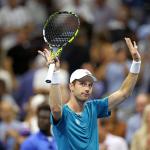 Netherlands' Botic van De Zandschulp celebrates his victory over Spain's Carlos Alcaraz during their men's singles second round tennis match on day four of the US Open tennis tournament at the USTA Billie Jean King National Tennis Center in New York City, on 29 August 2024.