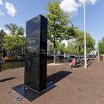 Monument to Jewish Resistance on the Zwanenburgwal in Amsterdam