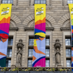 Banners for the Tour de France Femmes in Rotterdam, August 2024