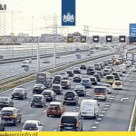 Traffic on the A2 from Den Bosch toward Utrecht, 26 August 2024