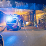 Emergency services at the scene of a fatal accident after a police chase on Wibaustraat in Amsterdam, 9 September 2024