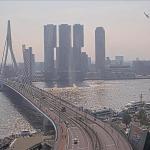 A Dutch Navy helicopter demonstration over the Nieuwe Maas River during World Port Days in Rotterdam. 6 September 2024