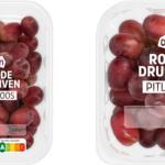 Package of red seedless grapes from Albert Heijn.