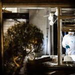 An Explosive Ordinance Disposal investigator in a home on Hefveld in Eindhoven where a massive explosion left three people hurt, 17 October 2024