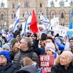 Solidarity Rally For The Hostages in Ottawa, Canada, December 2023