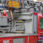 Sideview of a firetruck in Amsterdam, 29 May 2023