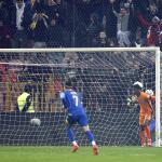 Jorrel Hato is too late to stop Bosnia scoring the 1-1 during the UEFA Nations League match between Bosnia and Herzegovina and the Netherlands at Bilino Polje Stadium on November 19, 2024 in Zenica, Bosnia and Herzegovina.