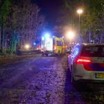 First responders try to save a bicyclist after a tree fell on her during Storm Conall. She died at the scene. 27 Nov. 2024