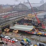 Trains and buses arriving and departing from Amsterdam Central Station ahead of Storm Conall. 27 Nov. 2024