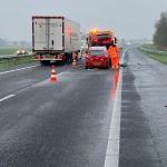 An accident on the A28 from Hoogeveen to Zwolle, 19 November 2024