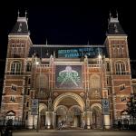 The closed Rijksmuseum during the Museum Night due to the XR climate action