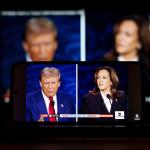 Former President Donald Trump and Vice President Kamala Harris square off on ABC News during the only Presidential Debate before the 2024 U.S. General Election. 11 September 2024