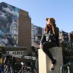 Behind the Rainbow - a mural by street artist Judith de Leeuw in the heart of Amsterdam, 5 November 2024