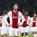 Wout Weghorst of Ajax is disappointed during the UEFA Europa League match between AFC Ajax Amsterdam and SS Lazio Roma at Johan Cruijff ArenA on December 12, 2024 in Amsterdam, Netherlands.