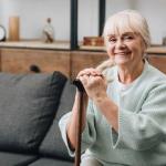 Elderly woman at home