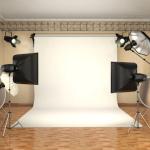 Photoshoot studio set-up.