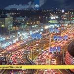 Traffic on the A5/10 Westerpoort interchange, 3 December 2024