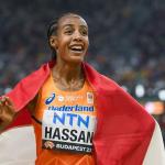 Sifan Hassan on the eight day of the 2023 World Athletics Championships.