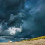 Stormy Dutch coast.
