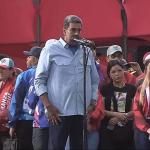 Nicolas Maduro during  the election campaign of the 2024 Venezuelan presidential election