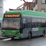 A Qbuzz bus running from Gorinchem Station to Nieuw-Lekkerland as part of the stadsBuzz service in Zuid-Holland. 25 Feb. 2022