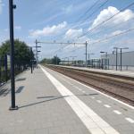 Platforms of the Maarheeze train station.