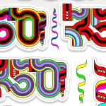 Specially made PostNL postage stamps to commemorate the 750th year of Amsterdam's existence