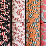 Stacks of casino chips