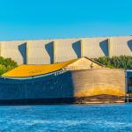 The replica of Noah's Ark on display in Rotterdam in 2019