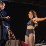 Eli Thorne as Thomas and Sairah Erens as Vanda in the Orange Theatre Company's 2024-2025 production of Venus in Fur