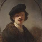 Self-Portrait with Shaded Eyes, 1634, by Rembrandt van Rijn