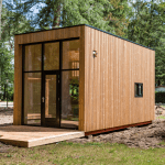 Flexible housing: A wooden tiny house under construction in Beekbergen, 21 June 2019