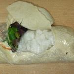 Crystal meth hidden inside a tortilla wrap, found on a long-distance bus at Würzburg bus station in Germany. 9 March 2025