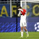 A disappointed Gijs Smal of Feyenoord after the UEFA Champions League match between Internazionale Milan and Feyenoord at the San Siro stadium on March 11, 2025 in Milan, Italy.