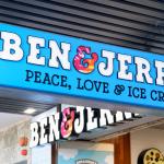 SYDNEY - AUGUST 17, 2018: Ben and Jerry Ice Cream sign at night.