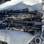 Clarinets that were stolen from an Amsterdam showroom on Tuesday, March 18, 2025.